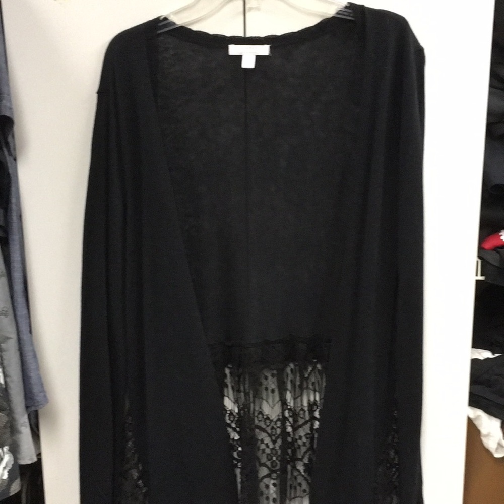 Black cardigan